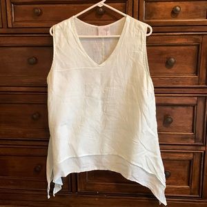 LA Fix Sun pale blue linen shirt